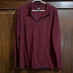 North Face pullover half zip jacket